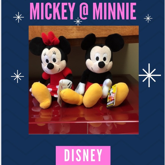 Disney Other - NWT 90 Years Mickey & Minnie Stuffed Animals